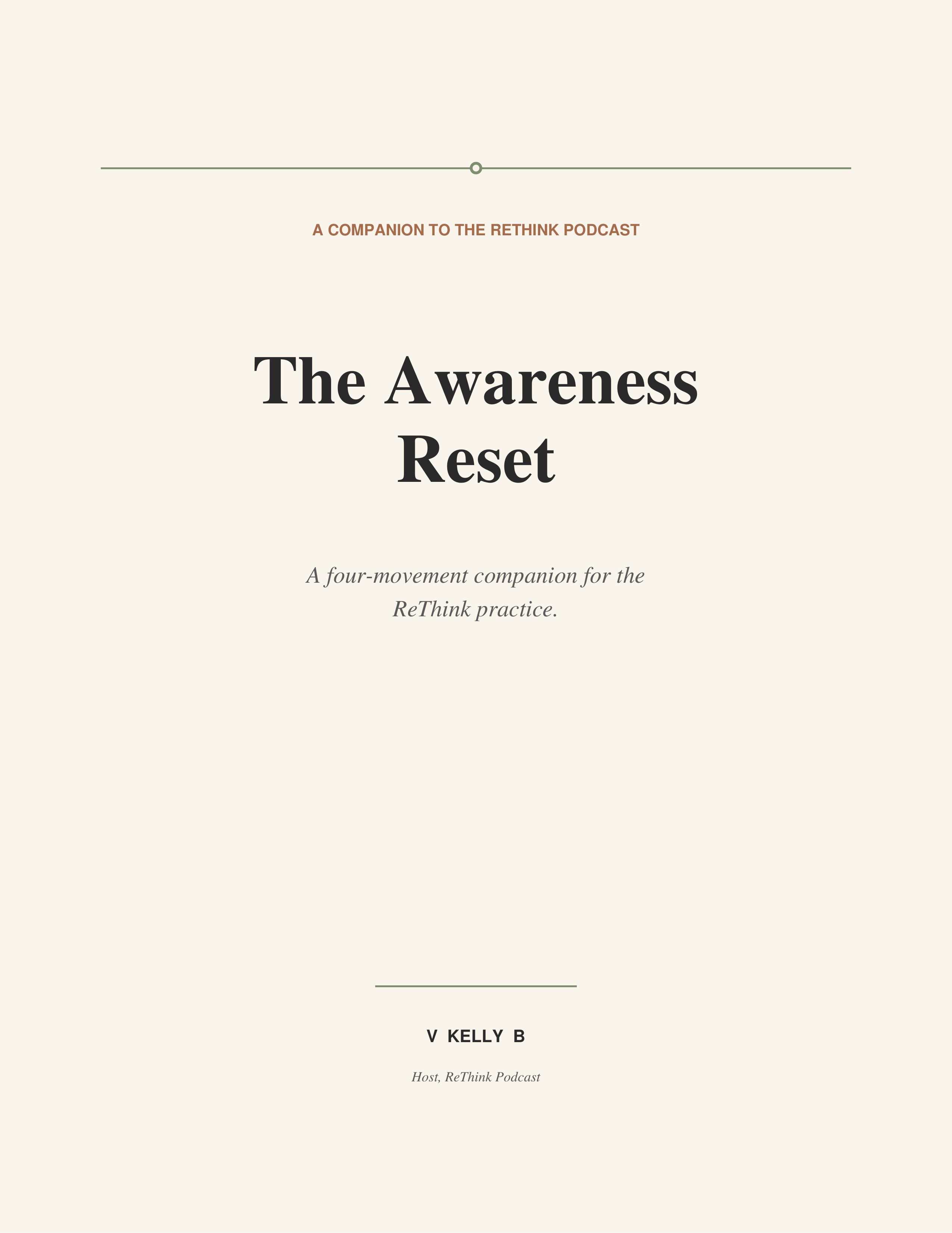 The Awareness Reset companion cover